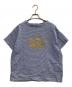 45R（フォーティファイブ・アール）の古着「ヒッコリーのクラウンプリントTシャツ」｜スカイブルー