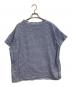 45R (フォーティファイブ・アール) ヒッコリーのクラウンプリントTシャツ スカイブルー：7000円