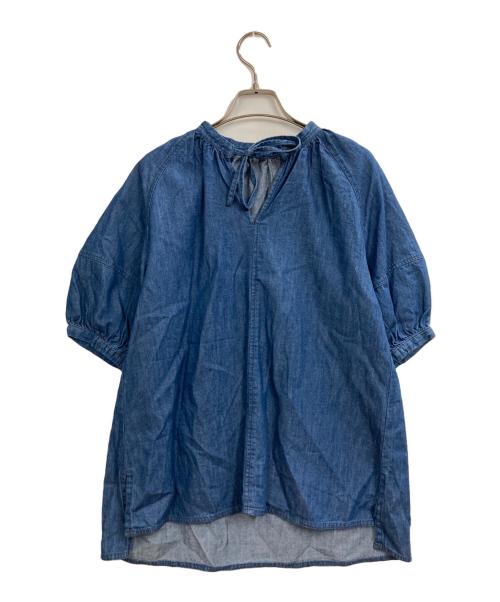 23区denim（ニジュウサンク デニム）23区denim (ニジュウサンク デニム) デニムブラウス インディゴ サイズ:32の古着・服飾アイテム