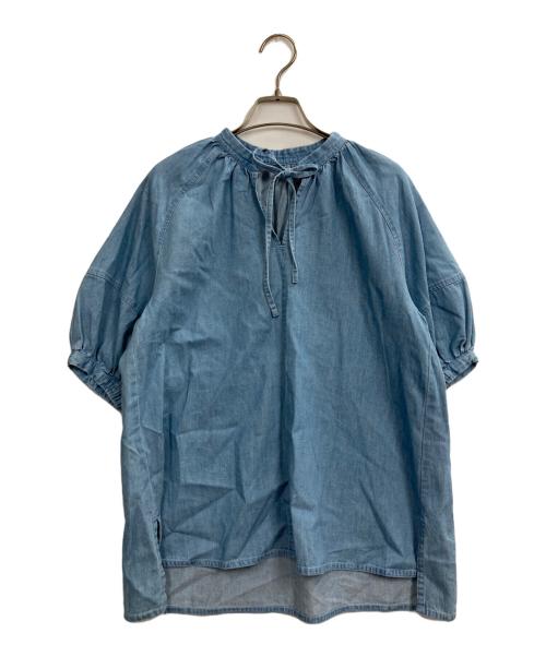 23区denim（ニジュウサンク デニム）23区denim (ニジュウサンク デニム) デニムブラウス インディゴ サイズ:32の古着・服飾アイテム