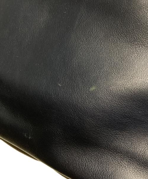 A.D.M.J.（エーディーエムジェイ）A.D.M.J. (エーディーエムジェイ) レザーハンドバッグ ネイビーの古着・服飾アイテム