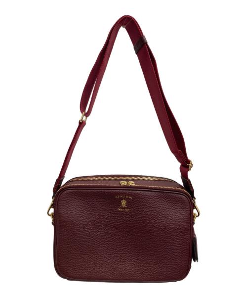 A.D.M.J.（エーディーエムジェイ）A.D.M.J. (エーディーエムジェイ) スクエアショルダーバッグ レッドの古着・服飾アイテム