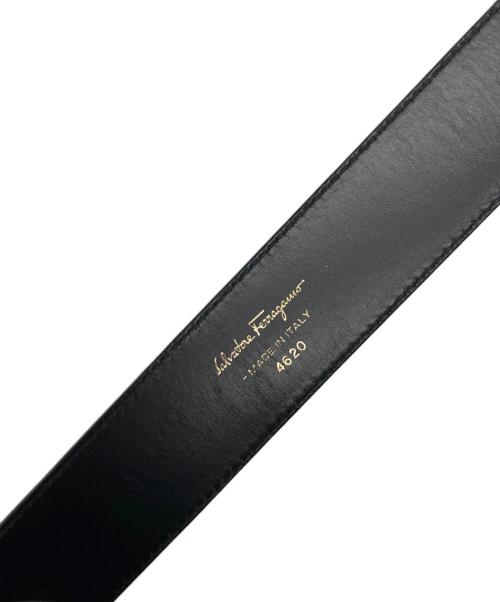 Salvatore Ferragamo（サルヴァトーレ フェラガモ）Salvatore Ferragamo (サルヴァトーレ フェラガモ) ガンチーニレザーベルト ブラックの古着・服飾アイテム