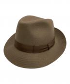 BORSALINOボルサリーノ）の古着「中折れハット」｜ブラウン