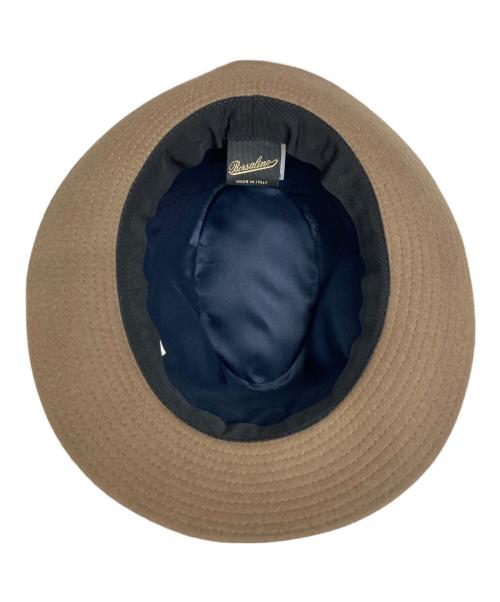 BORSALINO（ボルサリーノ）BORSALINO (ボルサリーノ) 中折れハット ブラウン サイズ:XLの古着・服飾アイテム
