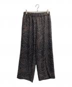 journal standard luxeジャーナルスタンダード ラックス）の古着「ゼブラ イージーパンツ」｜ブラウン