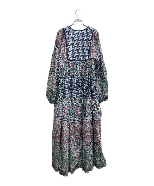 SLOBE IENA（スローブ イエナ）SLOBE IENA (スローブ イエナ) インドパネルティアードワンピース ブルー サイズ:F 未使用品の古着・服飾アイテム