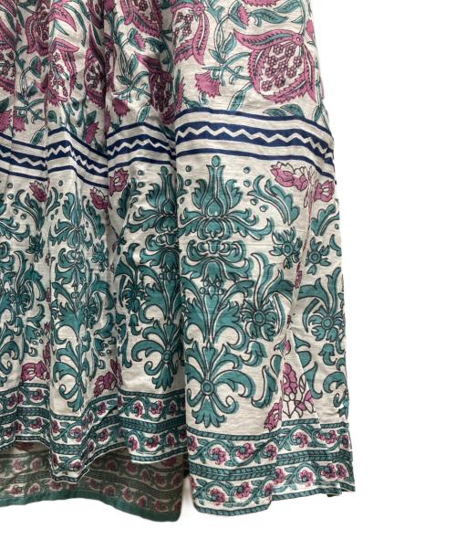 SLOBE IENA（スローブ イエナ）SLOBE IENA (スローブ イエナ) インドパネルティアードワンピース ブルー サイズ:F 未使用品の古着・服飾アイテム