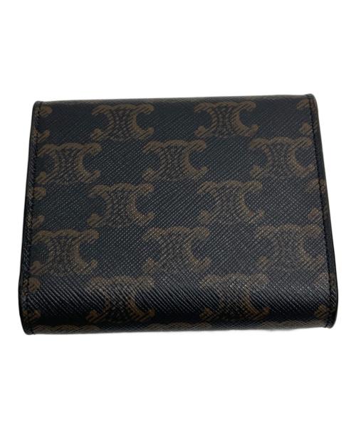 CELINE（セリーヌ）CELINE (セリーヌ) スモールフラップウォレット トリオンフ タンの古着・服飾アイテム