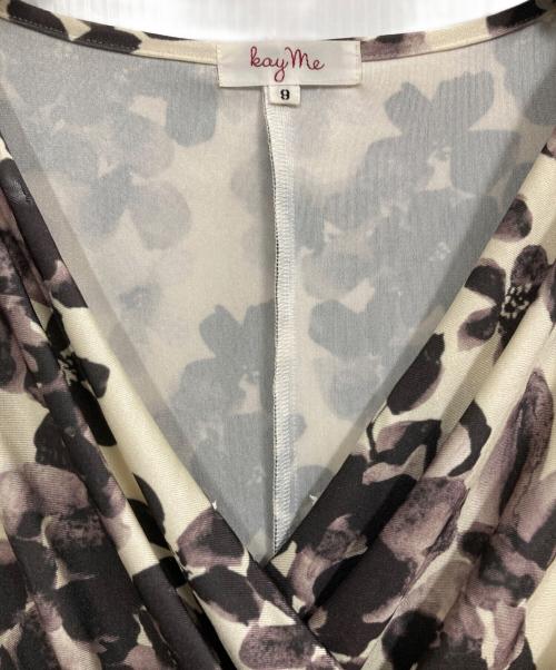 kay me（ケイミー）kay me (ケイミー) ミディドレープワンピース アイボリー サイズ:9の古着・服飾アイテム