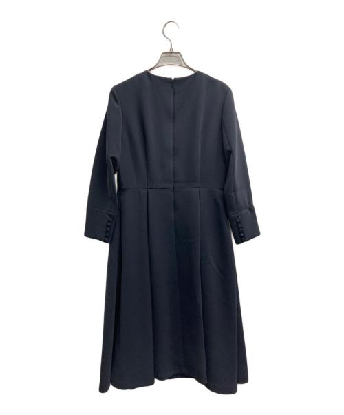23区（ニジュウサンク）23区 (ニジュウサンク) VERY (ヴェリィ) クラッシー タック ワンピース ネイビー サイズ:38の古着・服飾アイテム