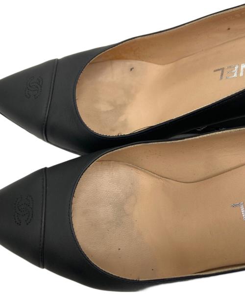 CHANEL（シャネル）CHANEL (シャネル) ヒールパンプス ブラック サイズ:37の古着・服飾アイテム