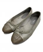 CHANELシャネル）の古着「バレエパンプス」｜グレー