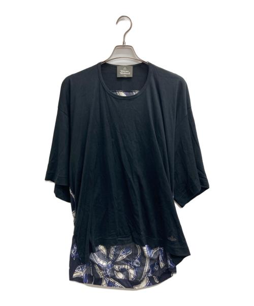 Vivienne Westwood man（ヴィヴィアン ウェストウッド マン）Vivienne Westwood man (ヴィヴィアン ウェストウッド マン) ドッキングTシャツ ブラック サイズ:表記なしの古着・服飾アイテム