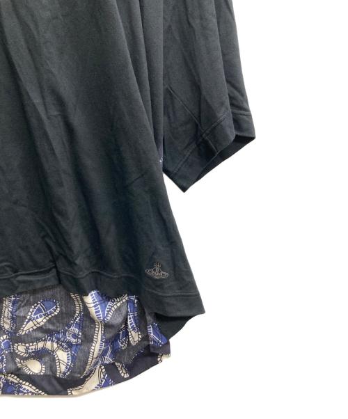 Vivienne Westwood man（ヴィヴィアン ウェストウッド マン）Vivienne Westwood man (ヴィヴィアン ウェストウッド マン) ドッキングTシャツ ブラック サイズ:表記なしの古着・服飾アイテム