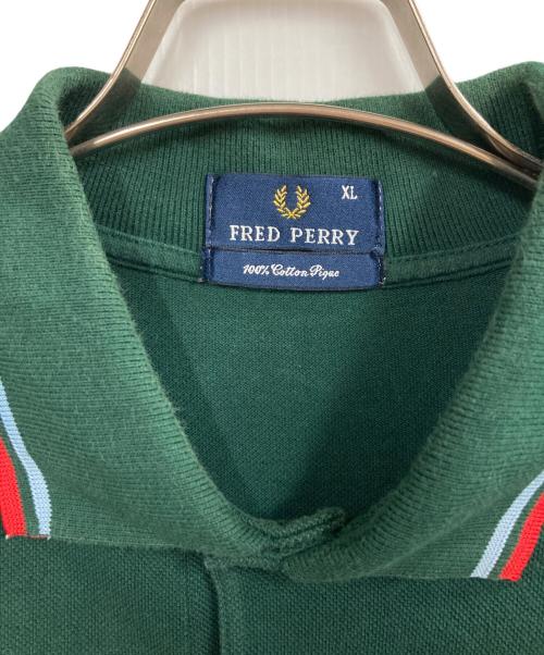FRED PERRY（フレッドペリー）FRED PERRY (フレッドペリー) ポロシャツ グリーン サイズ:XLの古着・服飾アイテム