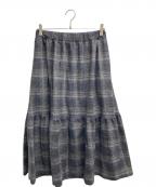 45Rフォーティファイブ・アール）の古着「ジャージフラノのスカート」｜グレー