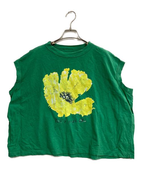 45R（フォーティファイブ・アール）45R (フォーティファイブ・アール) アネモネベタッチプリントのMキャミ グリーン サイズ:記載なし（実寸サイズを参照ください）の古着・服飾アイテム