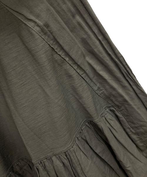 45R（フォーティファイブ・アール）45R (フォーティファイブ・アール) スーピマ天竺のカシュクールコットンブラウス グレーの古着・服飾アイテム