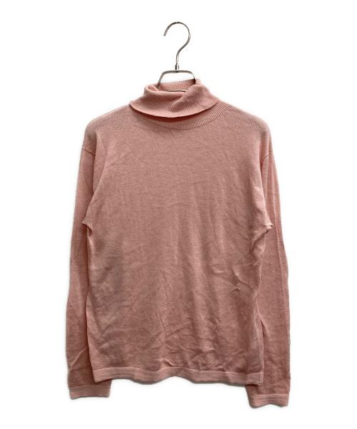 45R（フォーティファイブ・アール）45R (フォーティファイブ・アール) ハイネックニット ピンク サイズ:01 未使用品の古着・服飾アイテム