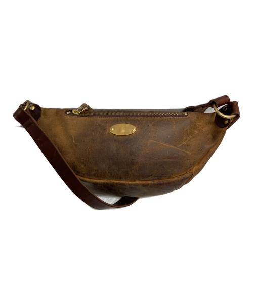 SLOW（スロウ）SLOW (スロウ) レザーウエストバッグ ブラウンの古着・服飾アイテム