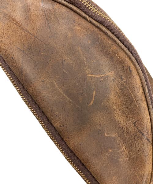 SLOW（スロウ）SLOW (スロウ) レザーウエストバッグ ブラウンの古着・服飾アイテム