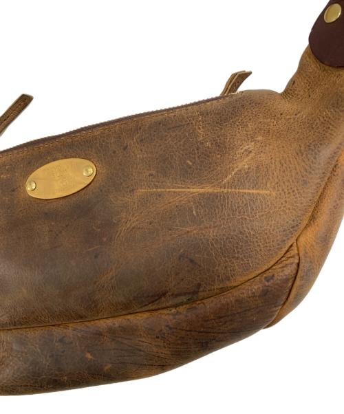 SLOW（スロウ）SLOW (スロウ) レザーウエストバッグ ブラウンの古着・服飾アイテム