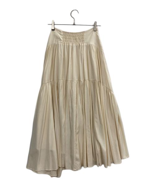 HER LIP TO（ハーリップトゥ）Her lip to (ハーリップトゥ) High-Waist Tiered Long Skirt アイボリー サイズ:Mの古着・服飾アイテム