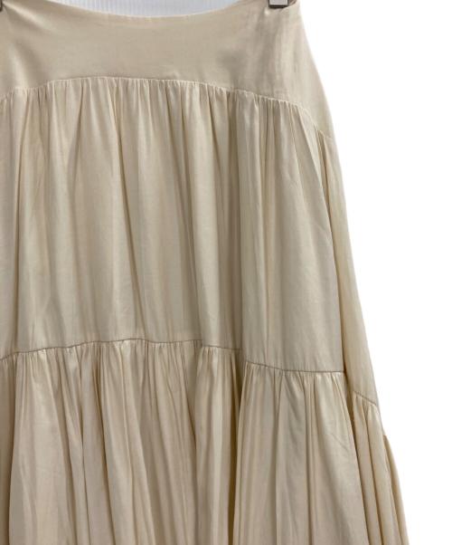 HER LIP TO（ハーリップトゥ）Her lip to (ハーリップトゥ) High-Waist Tiered Long Skirt アイボリー サイズ:Mの古着・服飾アイテム