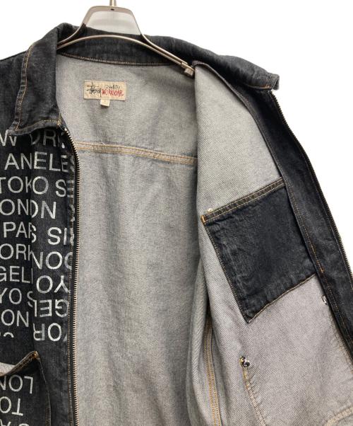 stussy（ステューシー）stussy (ステューシー) ZIP WORK JACKET CITY LINK DENIM インディゴ サイズ:Lの古着・服飾アイテム