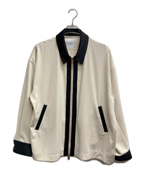 Lui's（ルイス）Lui's (ルイス) クレリック切替ジップシャツブルゾン アイボリー サイズ:Mの古着・服飾アイテム