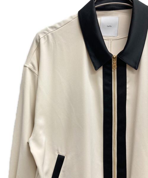 Lui's（ルイス）Lui's (ルイス) クレリック切替ジップシャツブルゾン アイボリー サイズ:Mの古着・服飾アイテム