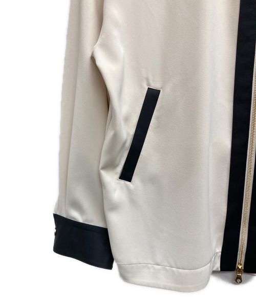 Lui's（ルイス）Lui's (ルイス) クレリック切替ジップシャツブルゾン アイボリー サイズ:Mの古着・服飾アイテム