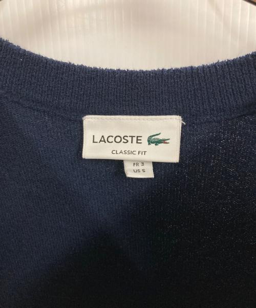 LACOSTE（ラコステ）LACOSTE (ラコステ) 半袖ニット ネイビー サイズ:Sの古着・服飾アイテム