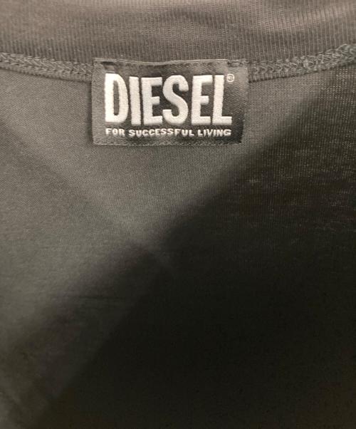 DIESEL（ディーゼル）DIESEL (ディーゼル) 刺繍Tシャツ ブラック サイズ:Sの古着・服飾アイテム