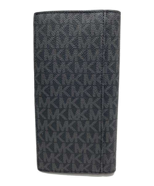 MICHAEL KORS（マイケル・コース）MICHAEL KORS (マイケル・コース) 二つ折り長財布 ブラック 未使用品の古着・服飾アイテム
