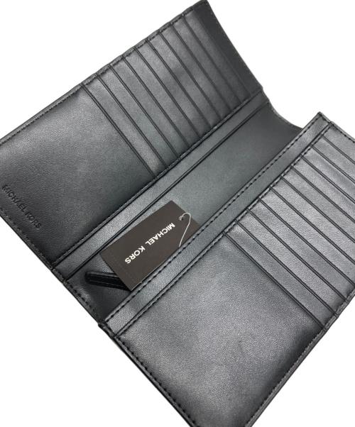 MICHAEL KORS（マイケル・コース）MICHAEL KORS (マイケル・コース) 二つ折り長財布 ブラック 未使用品の古着・服飾アイテム