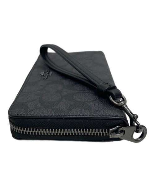 COACH（コーチ）COACH (コーチ) ラウンドジップウォレット ブラックの古着・服飾アイテム