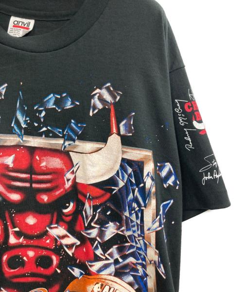 anvil（アンヴィル）anvil (アンヴィル) chicago bulls TEE ブラック サイズ:Lの古着・服飾アイテム