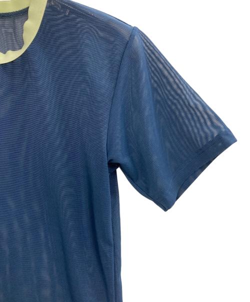 OVERNEATH（オーバーニース）OVERNEATH (オーバーニース) SUPER A MARKET (スーパーエーマーケット) Mesh T-shirt ネイビー サイズ:Sの古着・服飾アイテム
