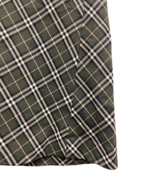 BURBERRY BLUE LABEL（バーバリーロンドンブルーレーベル）BURBERRY BLUE LABEL (バーバリーロンドンブルーレーベル) チェックタイトスカート グリーン サイズ:36の古着・服飾アイテム