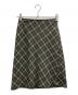 BURBERRY BLUE LABEL（バーバリーロンドンブルーレーベル）の古着「チェックタイトスカート」｜グリーン