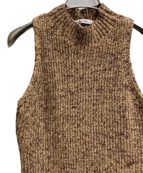Snidel（スナイデル）Snidel (スナイデル) 24AW ニットジャケット ワンピース ブラウン サイズ:ONEの古着・服飾アイテム