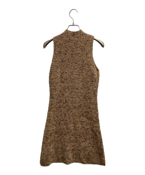 Snidel（スナイデル）Snidel (スナイデル) 24AW ニットジャケット ワンピース ブラウン サイズ:ONEの古着・服飾アイテム