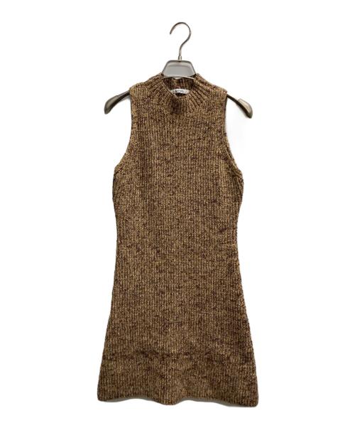 Snidel（スナイデル）Snidel (スナイデル) 24AW ニットジャケット ワンピース ブラウン サイズ:ONEの古着・服飾アイテム