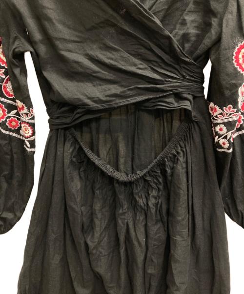 ne quittez pas（ヌキテパ）ne quittez pas (ヌキテパ) 長袖ワンピース ブラック サイズ:記載なしの古着・服飾アイテム