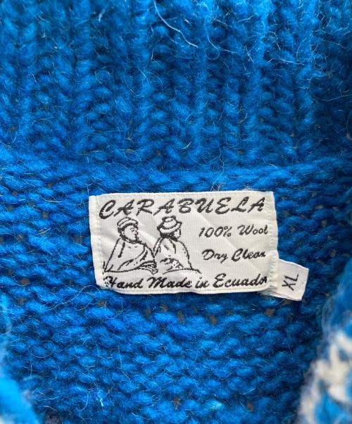 CARABUELA（カラブエラ）CARABUELA (カラブエラ) チルデンニット ブルー サイズ:XLの古着・服飾アイテム