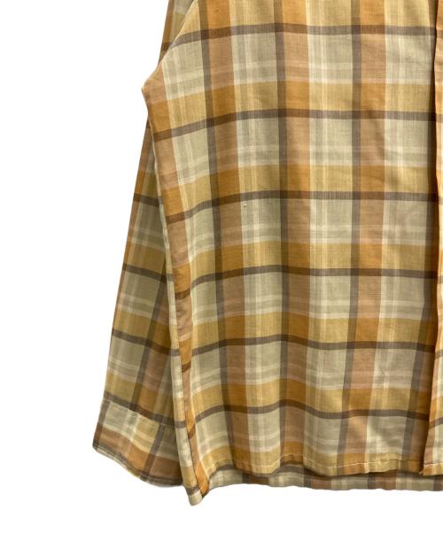 Braidburn（エディンバラ）braidburn (エディンバラ) 70ｓオープンカラーシャツ イエロー サイズ:Mの古着・服飾アイテム