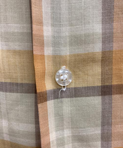 Braidburn（エディンバラ）braidburn (エディンバラ) 70ｓオープンカラーシャツ イエロー サイズ:Mの古着・服飾アイテム