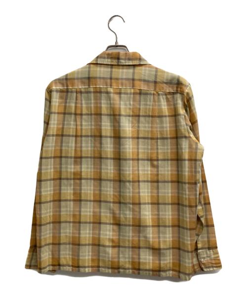 Braidburn（エディンバラ）braidburn (エディンバラ) 70ｓオープンカラーシャツ イエロー サイズ:Mの古着・服飾アイテム